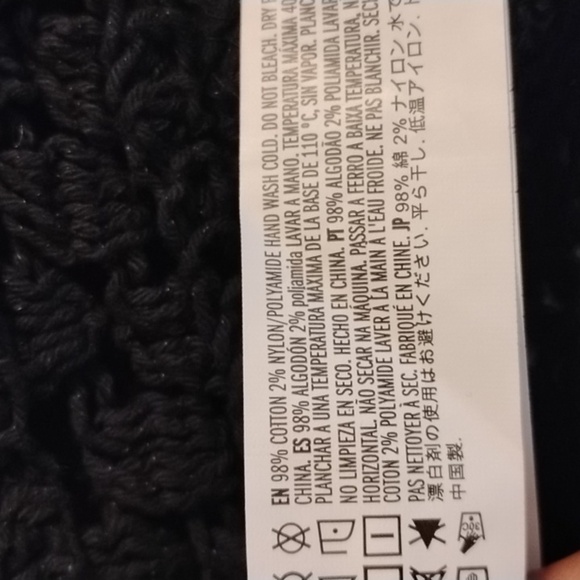 Forever 21 Woman's Black Crochet Spaghetti Strap Crop Top, Size: L - Picture 5 of 7